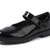 Junior Girls Lachly MJ Brogue Patent Leather Black