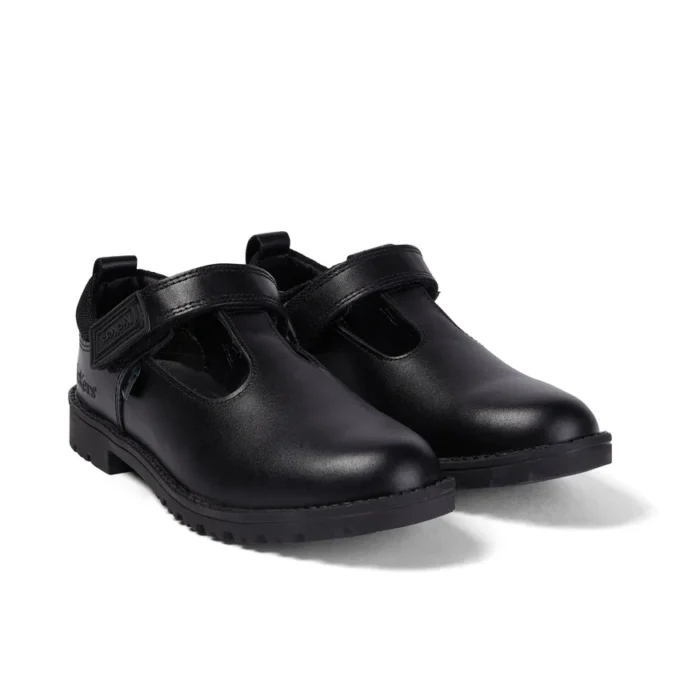 Junior Girls Lachly T-Bar Leather Black