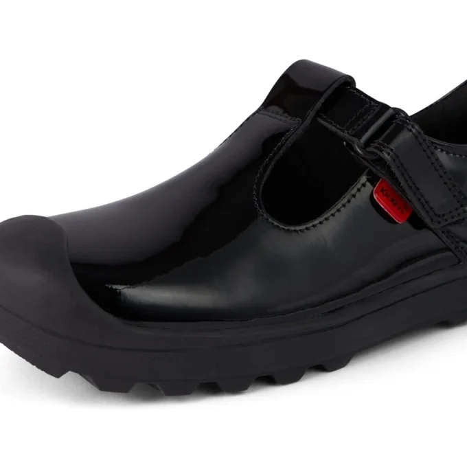 Junior Girls Plunk MJ Leather Black