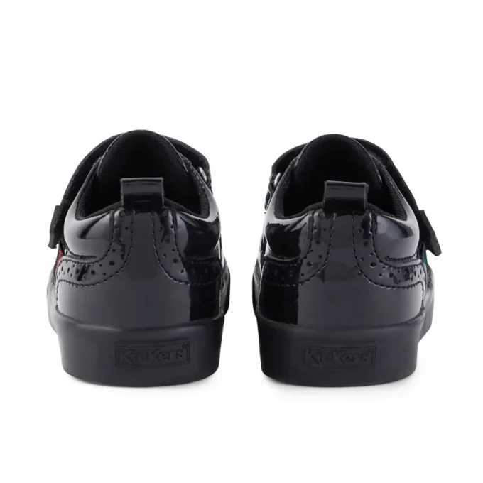 Junior Girls Tovni Brogue Shoe Patent Leather Black