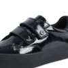 Junior Girls Tovni Stack Lo Vel Patent Leather Black
