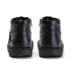 Junior Unisex Kick Hi Zip Leather Black