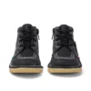 Junior Unisex Kick Hi Zip Leather Black/White
