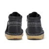 Junior Unisex Kick Hi Zip Leather Black/White