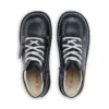 Junior Unisex Kick Hi Zip Leather Navy