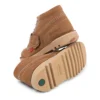 Junior Unisex Kick Hi zip Leather Tan