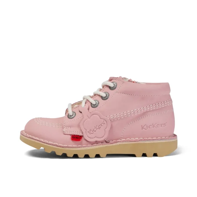Junior Unisex Kick Hi Zip Nubuck Light pink