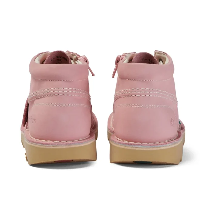 Junior Unisex Kick Hi Zip Nubuck Light pink