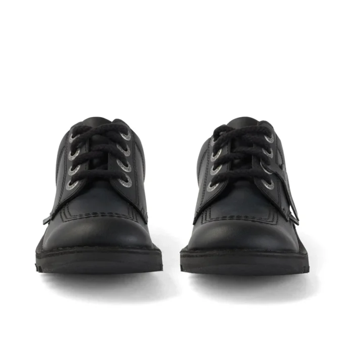 Junior Unisex Kick Lo Leather Alternative Black