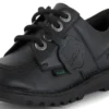 Junior Unisex Kick Lo Leather Alternative Black