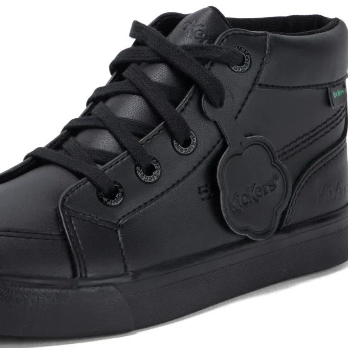 Junior Unisex Tovni Hi Leather Alternative Black