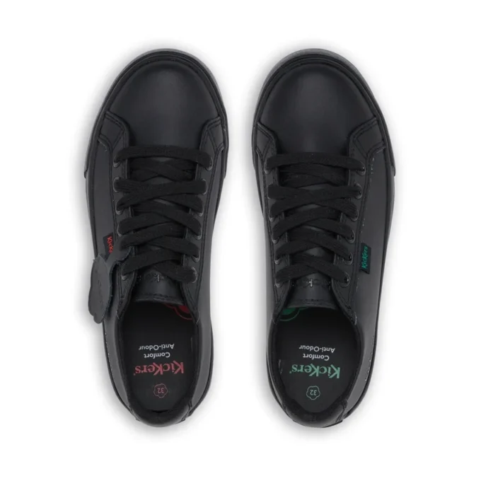 Junior Unisex Tovni Lacer Leather Black