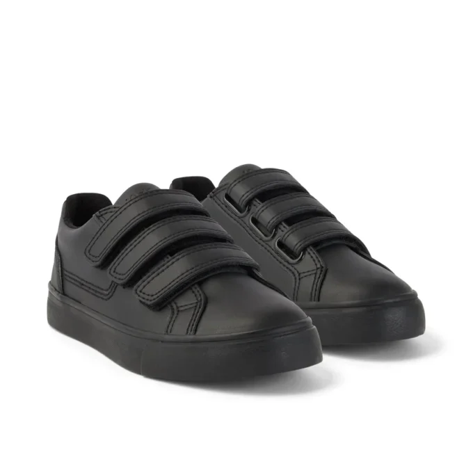 Junior Unisex Tovni Trip Leather Alternative Black