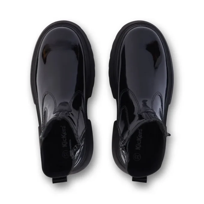 Junior Women Kenzi Chelsea Patent Leather Black