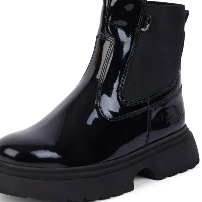 Junior Women Kenzi Chelsea Patent Leather Black