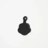 Unisex Leather Fleurette Black