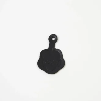 Unisex Leather Fleurette Black