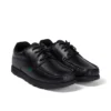 Youth Mens Fragma Lace 4 Eyelet Leather Black