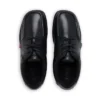 Youth Mens Fragma Lace 4 Eyelet Leather Black