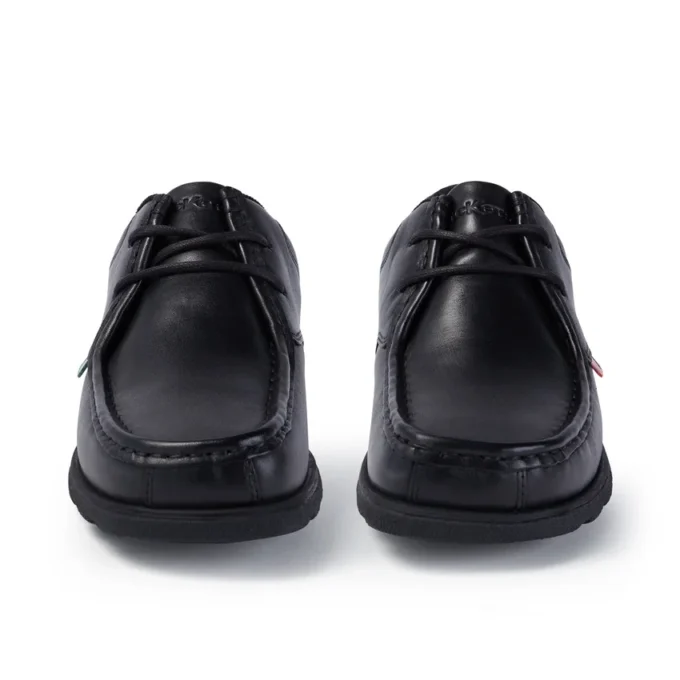 Youth Mens Fragma Lace Leather Black