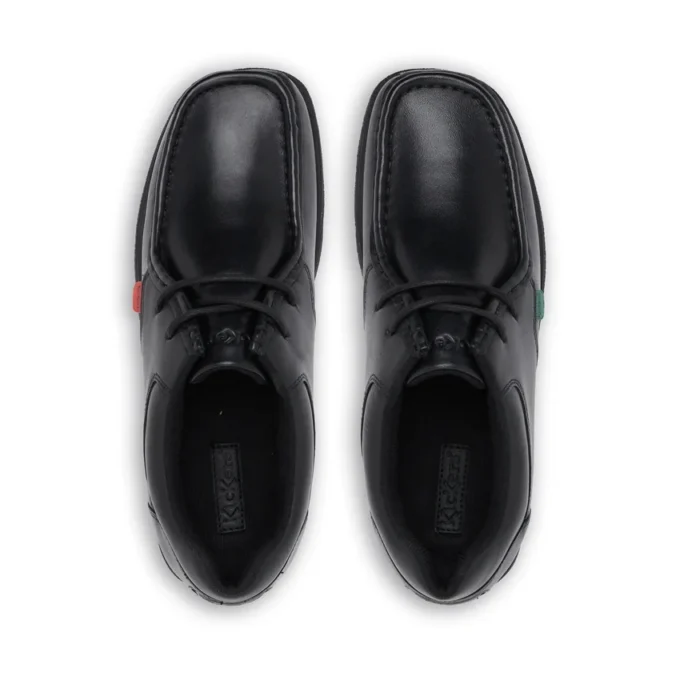 Youth Mens Fragma Lace Leather Black