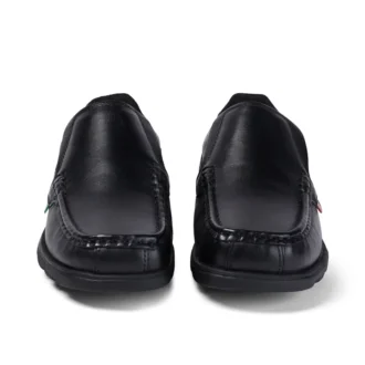 Youth Mens Fragma Slip Leather Black