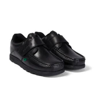 Youth Mens Fragma Strap Leather Black
