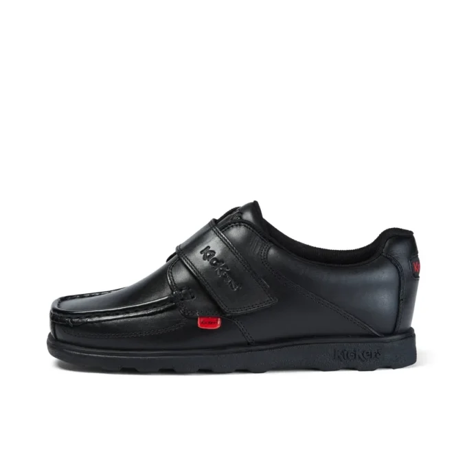 Youth Mens Fragma Strap Leather Black