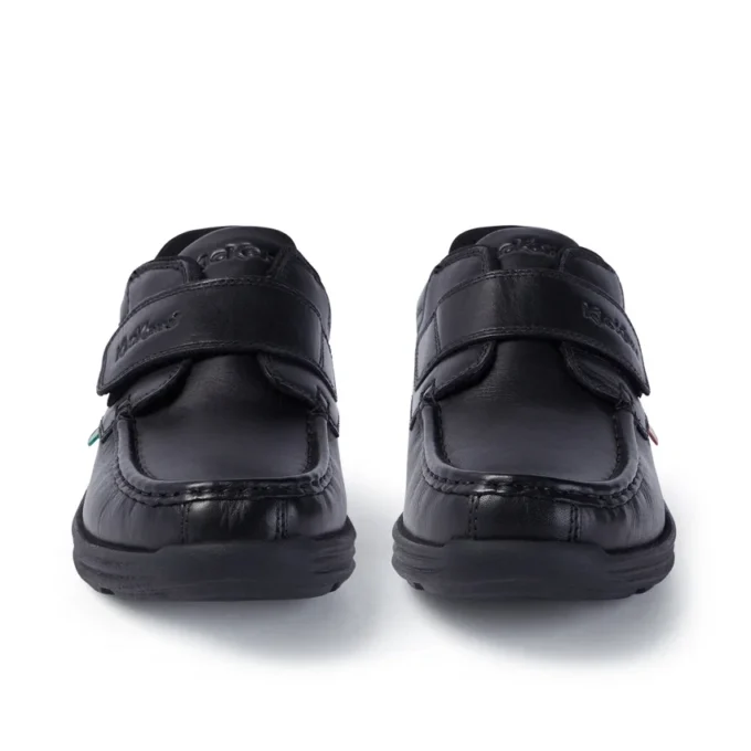 Youth Mens Reasan Strap Leather Black
