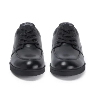 Youth Mens Troiko Lace Leather Black