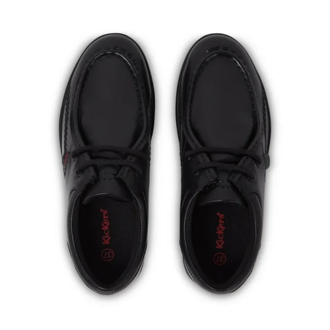 Youth Mens Troiko Wall Leather Shoes Black