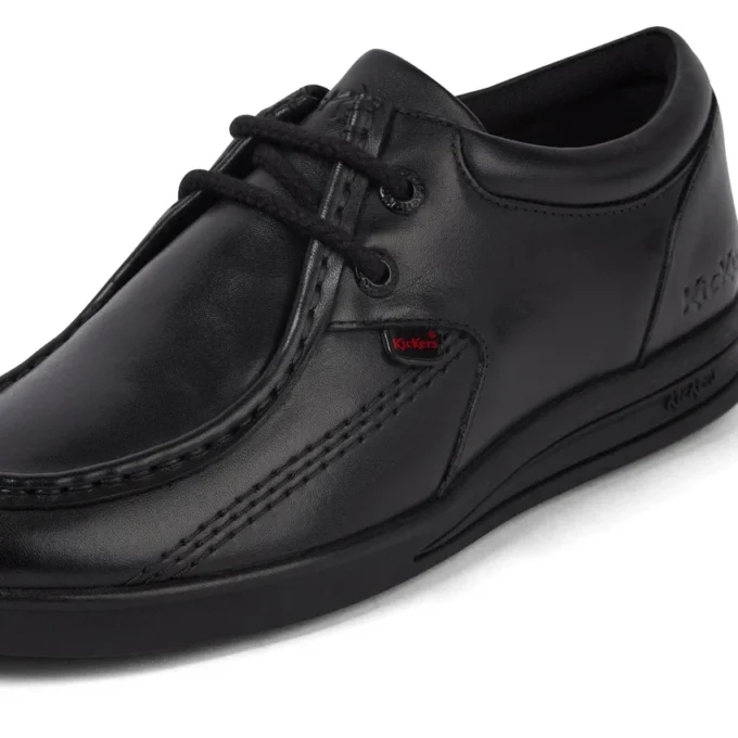 Youth Mens Troiko Wall Leather Shoes Black