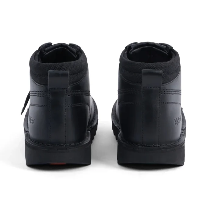 Youth Unisex Kick Hi Mix Mesh Leather Black