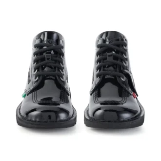 Youth Unisex Kick Hi Patent Leather Black