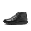 Youth Unisex Kick Hi Vel Leather Black