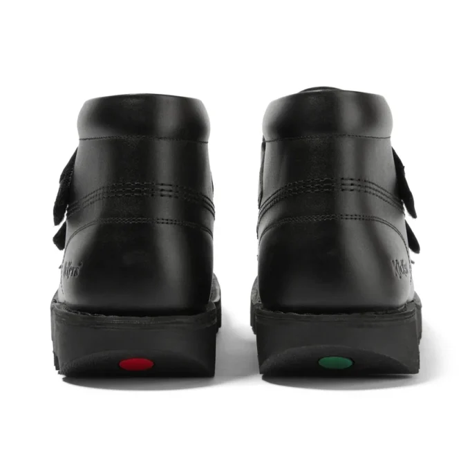 Youth Unisex Kick Hi Vel Leather Black