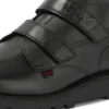Youth Unisex Kick Hi Vel Leather Black