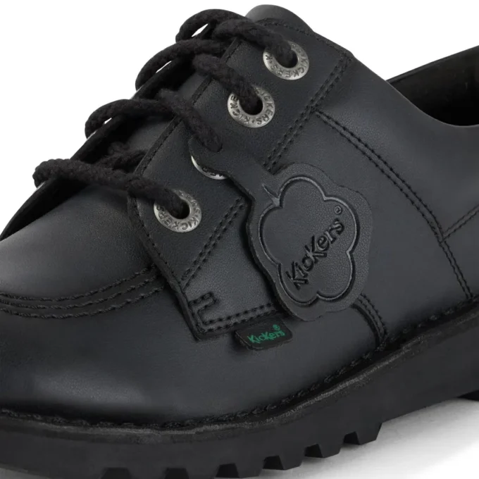 Youth Unisex Kick Lo Leather Alternative Black