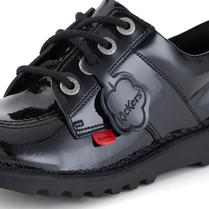Youth Unisex Kick Lo Patent Leather Black