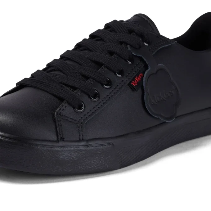 Youth Unisex Tovni Lacer Leather Black