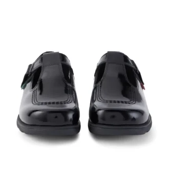 Youth Womens Fragma T-Bar Patent Leather Black