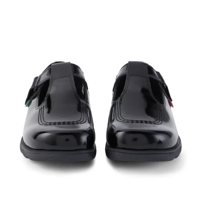 Youth Womens Fragma T-Bar Patent Leather Black