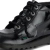 Youth Womens Kick Hi Leather Alternative Patent Leather Black