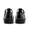 Youth Womens Kick T Bar Leather Alternative Patent Leather Black