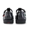 Youth Womens Kick T Bar Patent Leather Black