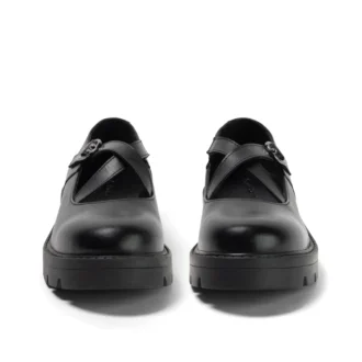 Youth Womens Kori MJ Cross High shine leather Black