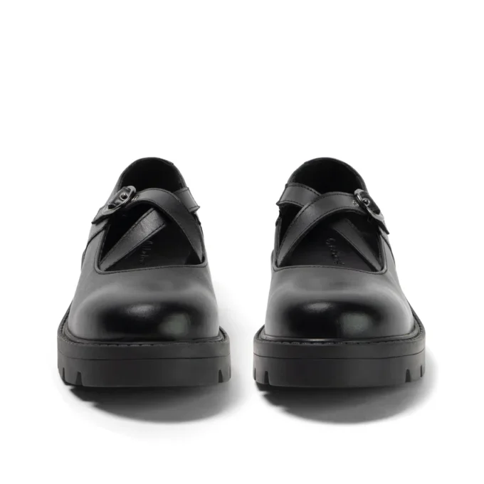 Youth Womens Kori MJ Cross High shine leather Black