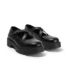 Youth Womens Kori MJ Cross High shine leather Black