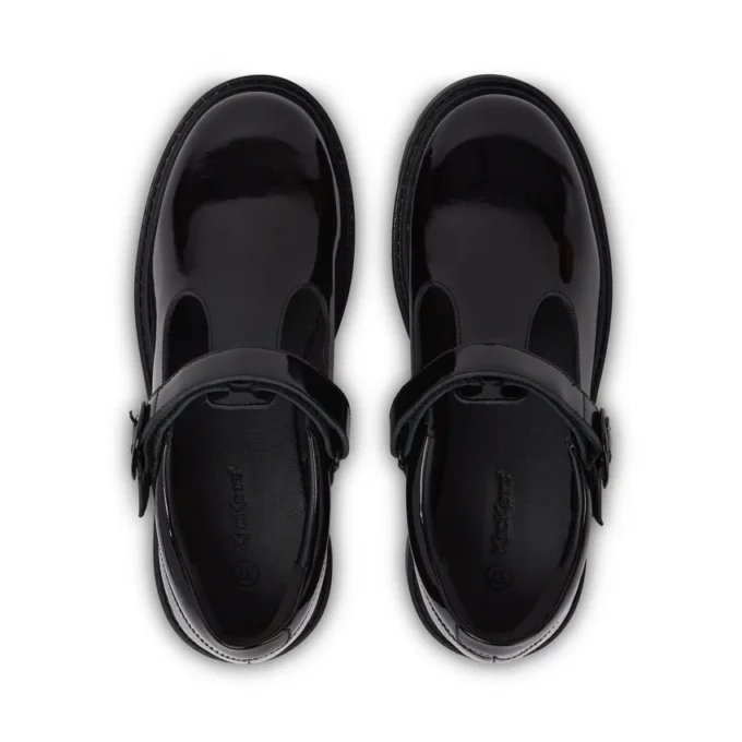 Youth Womens Kori Tbar Patent Leather Black