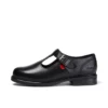 Youth Womens Lach T-Bar Leather Black